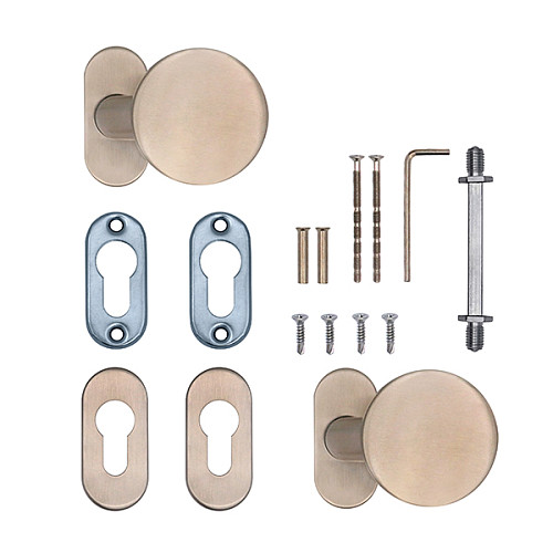 Ручки на розеті ABARO Lido FF фіксована-фіксована нержавіюча сталь - Фото №4