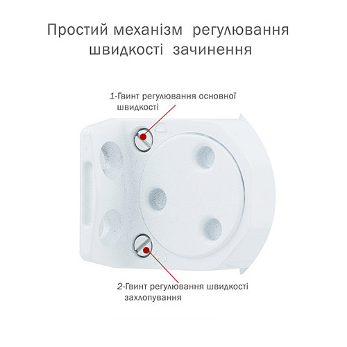 Дотягувач RYOBI DS-1554 STD HO з фіксацією до 80кг Блискучо білий - Фото №7