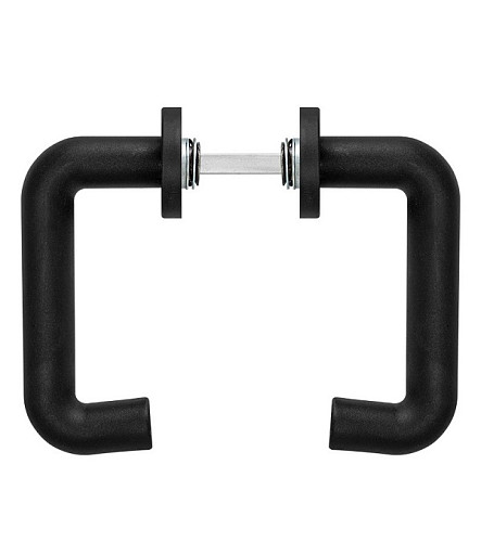 Ручки протипожежні на планці SANTOS 1919 Square 72 мм Black чорні - Фото №2