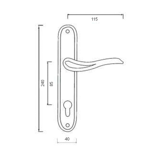 Ручки на планке SIBA Modena 85 матовое золото/полированное золото - Фото №3