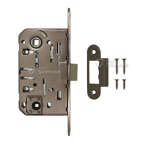 Механизм замка GAVROCHE GR96-K WC (BS50*96мм) пласт.язычок BN черный никель - Фото №4