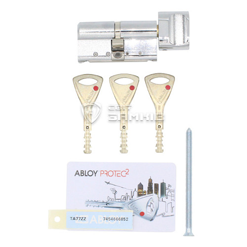 Цилиндр ABLOY Protec2 88T (42H*46T) (H - закаленная сторона) хром полированный - Фото №4