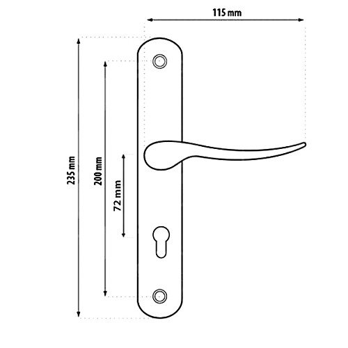 Ручки на планке METAL-BUD Lyzeczka 72 PZ латунь полированная - Фото №3