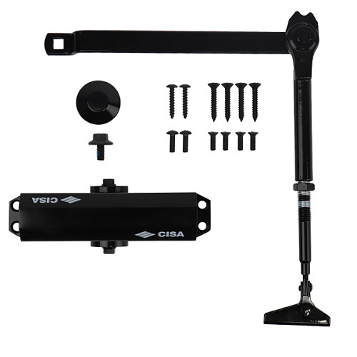 Дотягувач CISA 60471.03.0.44 STD HO з фіксацією до 80 кг чорний - Фото №6