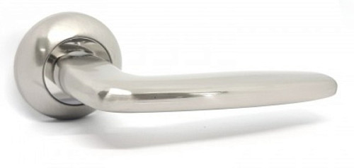 Ручки на розетте KEDR R10.766-AL SN/CP сатин/хром - Фото №2