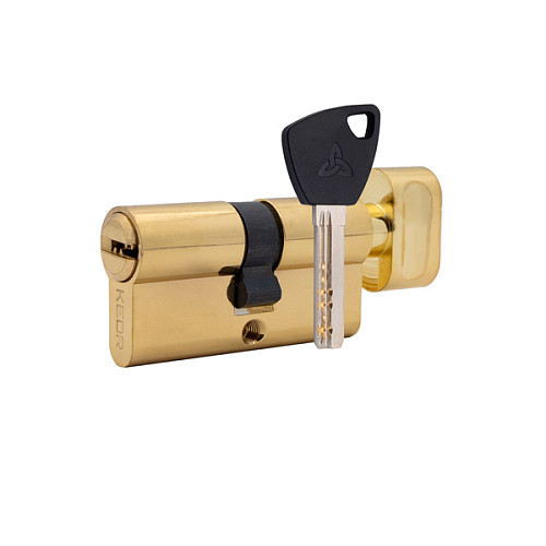 Цилиндр KEDR Brass 80T (45*35T) ZCG полированная латунь - Фото №1