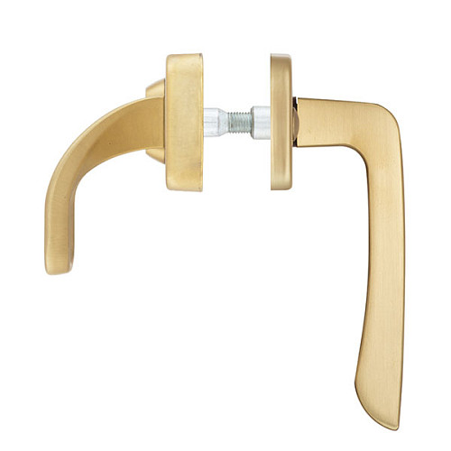 Ручки на планке с протектором ROSTEX Astra R 90мм (38-55мм) фиксированная-нажимная титан PVD матовый - Фото №4