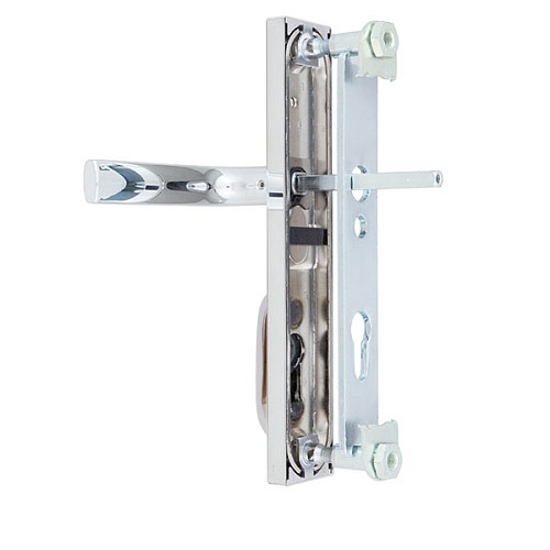 Ручки на планке с протектором ROSTEX R4 R 90мм (38-55мм) хром полированный - Фото №5