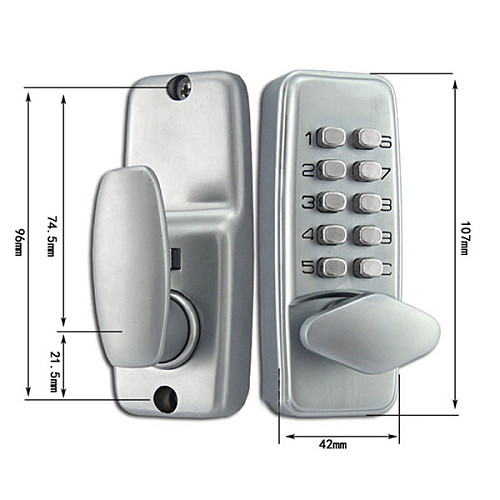 Комплект замка LOCKOD L80 (BS35мм) механический кодовый - Фото №7