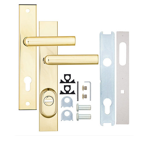 Ручки на планке с протектором ROSTEX R4 R 72мм (38-55мм) титан PVD - Фото №6