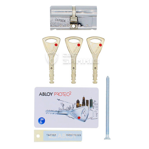 Циліндр ABLOY Protec2 98 (62H*36) (H - гартована сторона) хром полірований - Фото №3