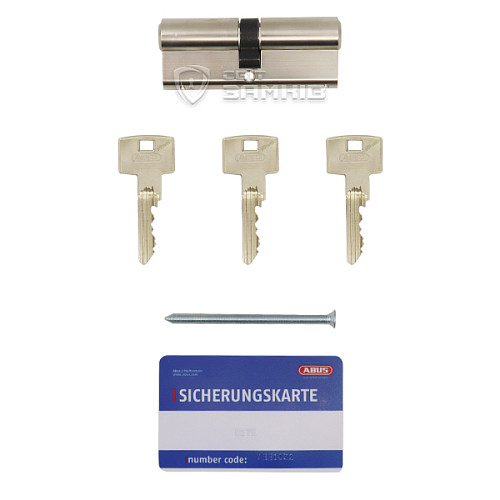 Цилиндр ABUS Vitess 1000 90 (45*45) никель сатин - Фото №5