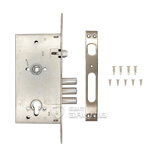 Механізм замка MOTTURA DP58171000 (BS60*85мм) нікель матовий - Фото №4