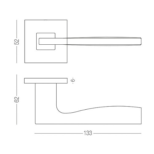 Ручки на розетте MVM Z-1220 (T20-E20) тонкая розетта BLACK черный - Фото №4