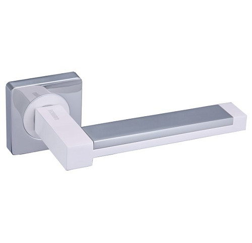 Ручки на розеті GAVROCHE Platinum Pt-Z3 W/CP біла емаль/хром - Фото №3