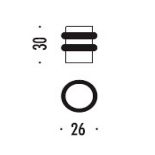 Стопор дверний підлоговий COLOMBO CD412 полірована латунь - Фото №2