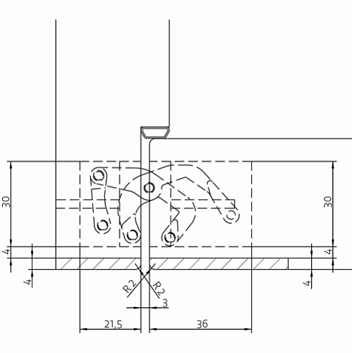 Петля ANSELMI AN 172 3D MC матовый хром - Фото №5
