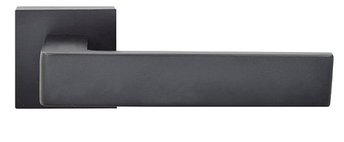 Ручки на розеті RDA Kubic S (WC49-RY49) матовий чорний  - Фото №2