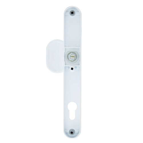 Ручки на планке ROSTEX Profile Z 85мм (58-61мм) фиксированная-нажимная белый - Фото №2