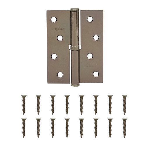 Петля KEDR 100*75 L Black nickel левый черный никель - Фото №2