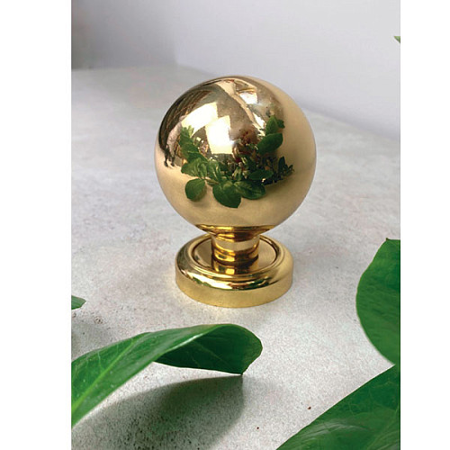 Ручка кноб FADEX Sfera Fixa PO14 фиксированная L01 латунь полированная - Фото №3