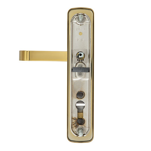 Ручки на планці з протектором ROSTEX Astra R 90мм (38-55мм) титан PVD - Фото №3