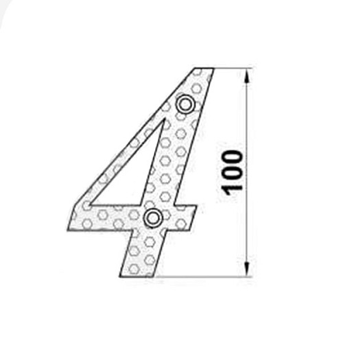 Цифра AMIG "4" черная - Фото №2