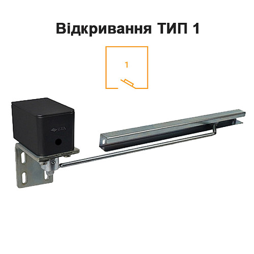 Доводчик для калитки CISA C1310.11.1 пружинный до 55кг левый черный - Фото №2