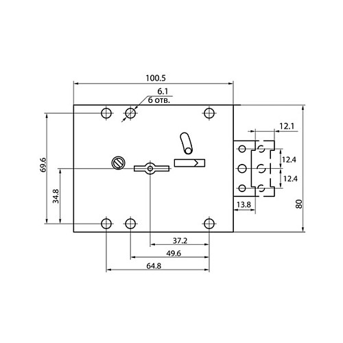 Механизм замка сейфовый BORDER ВС-8.1/12 (BS52,5мм) - Фото №3
