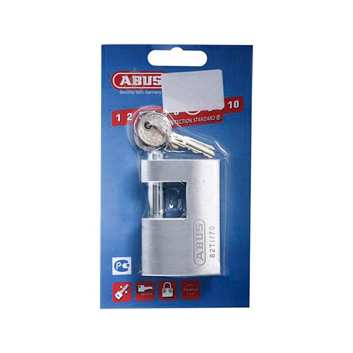 Навесной замок ABUS 82TI/70 Titalium (2 ключа) - Фото №3