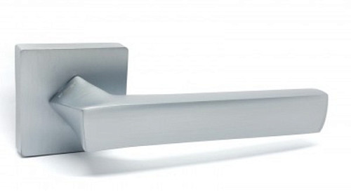 Ручки на розетте KEDR R62.157-AL SC тёртый алюминий - Фото №2