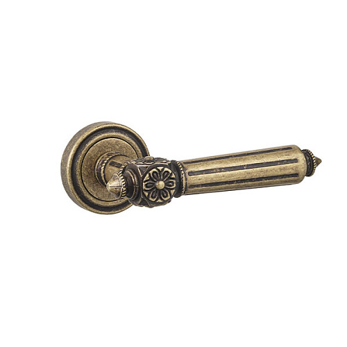 Ручки на розетте SIBA Rimini (R06) бронза античная матовая - Фото №2