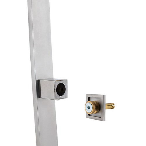 Ручка скоба ROSTEX GAMA 1000 fix SQUARE (половинка) нержавіюча сталь матова  - Фото №3