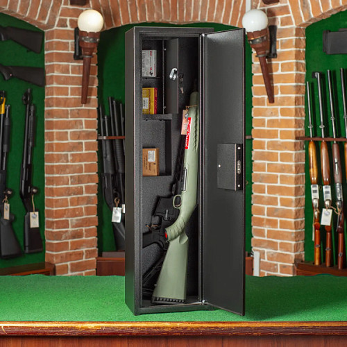 Сейф для оружия METALZAVOD ШОЕ-1000 черный - Фото №6