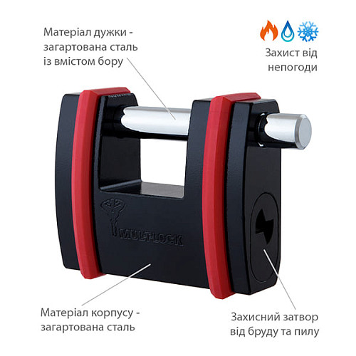 Замок навісний MUL-T-LOCK SBNE12 Interactive+ (3 ключа) - Фото №4