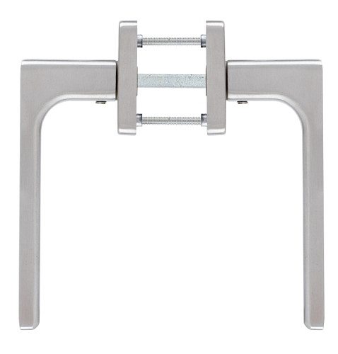 Ручки на розетте ROSTEX Savona H53 нержавеющая сталь матовая - Фото №4