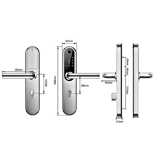 Розумний замок PES Ben 2 накладний чорний - Фото №7