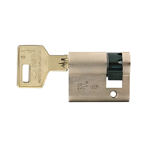 Циліндр половинка CISA C3000 40 (30*10) нікель матовий 3 ключі - Фото №5