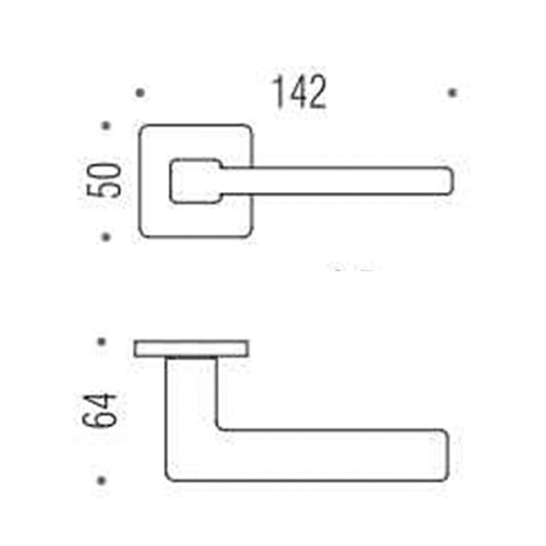 Ручки на розеті COLOMBO Esprit BT11 (BT19-BT13) хром - Фото №3