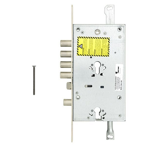 Механизм замка MUL-T-LOCK CTM30328 L.O.G. Двухсистемный (BS65 * 85мм) хром полированный без об.планки - Фото №5