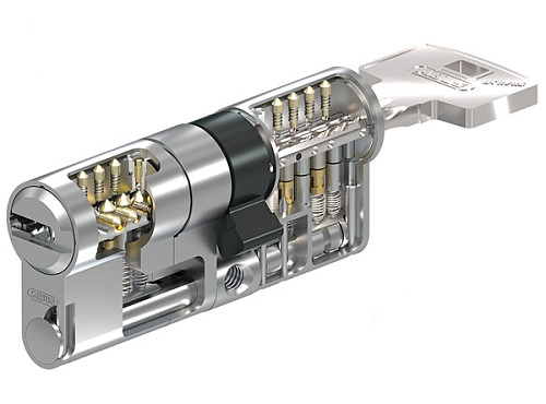 Циліндр ABUS Bravus 3500 MX Magnet (модульний) 100 (50*50) нікель сатин - Фото №4