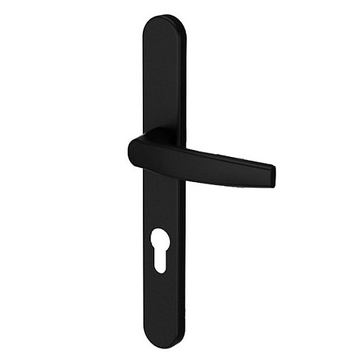 Ручки на планке MEDOS Victory 92/32 овальная планка 9005M черный - Фото №2