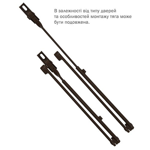 Тяга ABLOY DC190 стандартна Коричневий - Фото №4