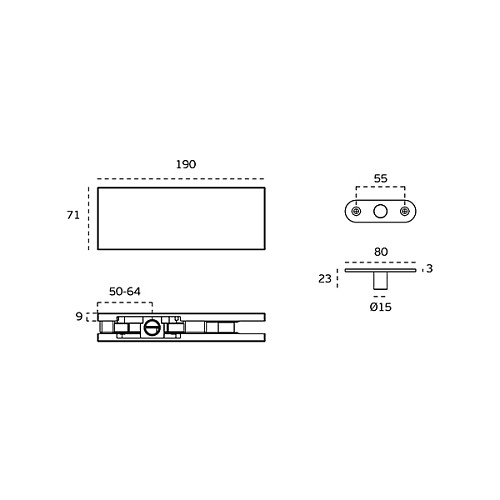Доводчик-петля JNF IN.81.203 до 100 кг для стеклянных дверей - Фото №4
