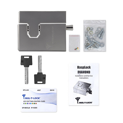 Замок навесной MUL-T-LOCK HASP LOCK DIAMOND ClassicPRO (2 ключа) - Фото №9