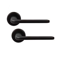 Ручки на розете COLOMBO Roboquattro ID41 (CD69BZGG-CD63GB) черный матовый