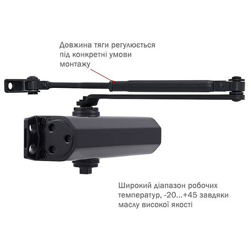 Дотягувач RYOBI D-1554 STD до 80кг FIRE Сірий Антрацит - Фото №5
