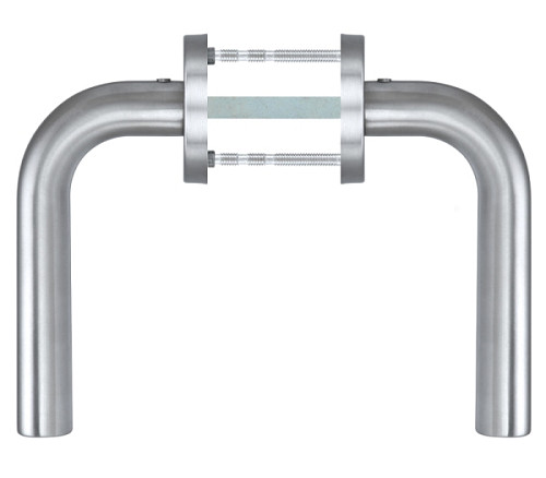 Ручки на розетте ROSTEX Bergamo ES52 нержавеющая сталь матовая - Фото №4