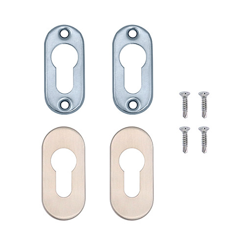 Накладки на серцевину ABARO D02 овальні нержавіюча сталь - Фото №3