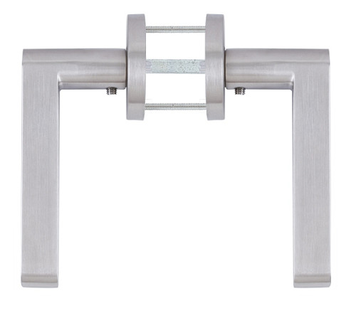 Ручки на розетте ROSTEX Solda ES53 нержавеющая сталь матовая - Фото №3